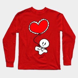 Heart Balloon Ghost Long Sleeve T-Shirt